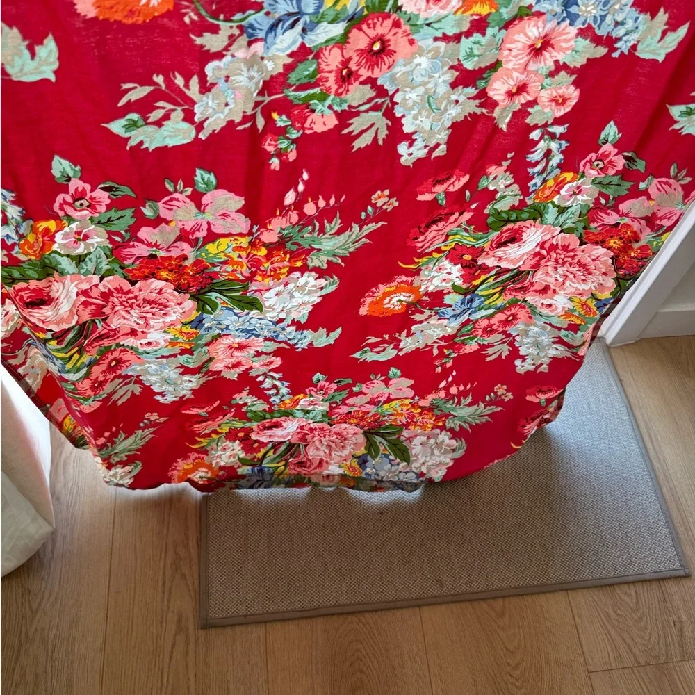 Ralph Lauren Pink Floral Curtain Panel